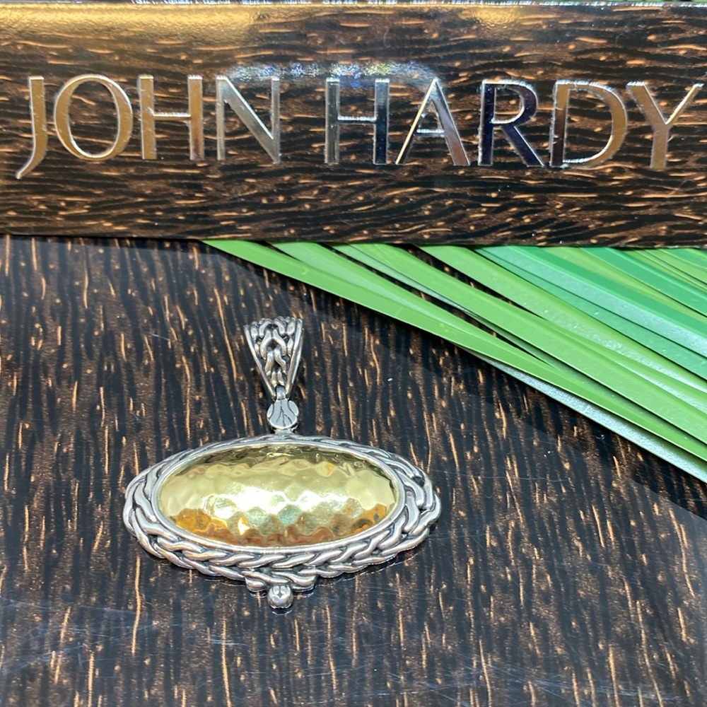 John Hardy Palu Silver 22K Pendant